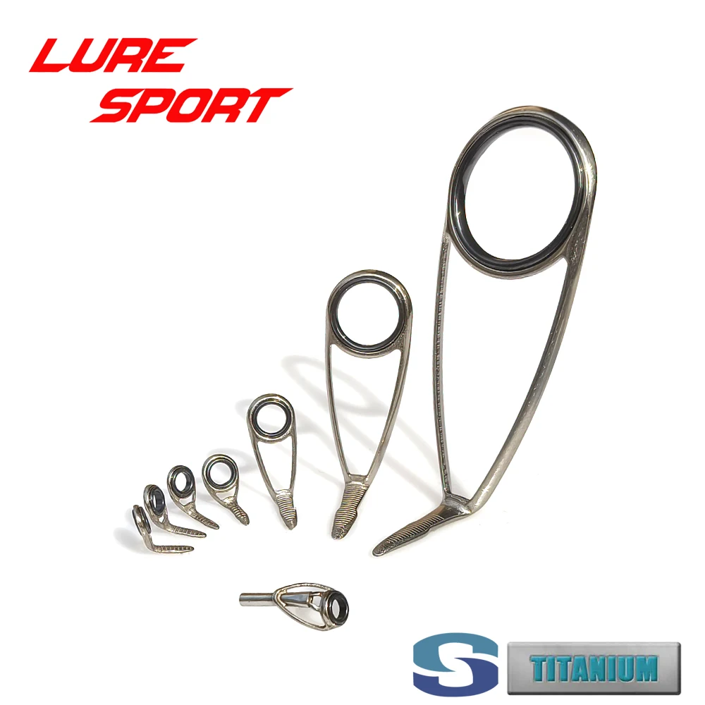 

Seaguide Titanium Frame RS ring 8pcs spin Guides set TIXLRST TiXORSG-N4 TiXOHRSG20 Rod Building Component Repair DIY Accessory