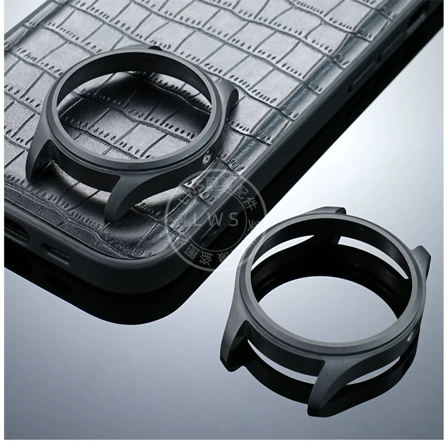 حافظة ساعة من السيراميك لسلسلة IWC Pilot IW326905 ساعة 41 مللي متر قرص أسود غير لامع أجزاء ساعة تعديل استبدال الملحقات #5