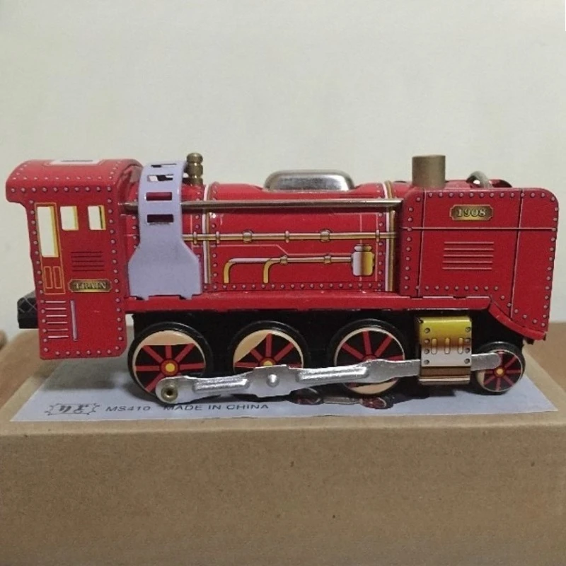 

Collection Retro Wind Up Toy Figures Model Metal Tin Old Train Locomotive Mechanical Clockwork Toy Kids Gift