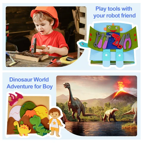 Тихая книга Монтессори для детей 3-6 лет - развивающий игрушка — изображение товара