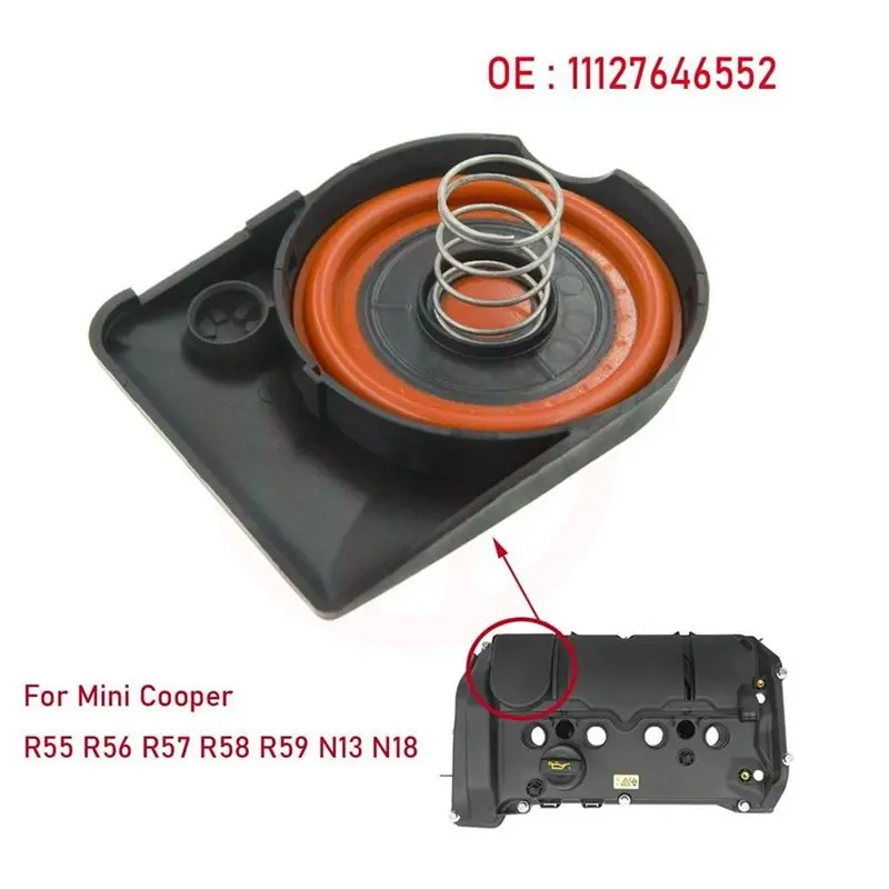 BMW 미니 쿠퍼 N13 F20/F30 1 시리즈 3 시리즈용 PCV 밸브 커버 키트- 엔진 5개(11127646552 11127646553)