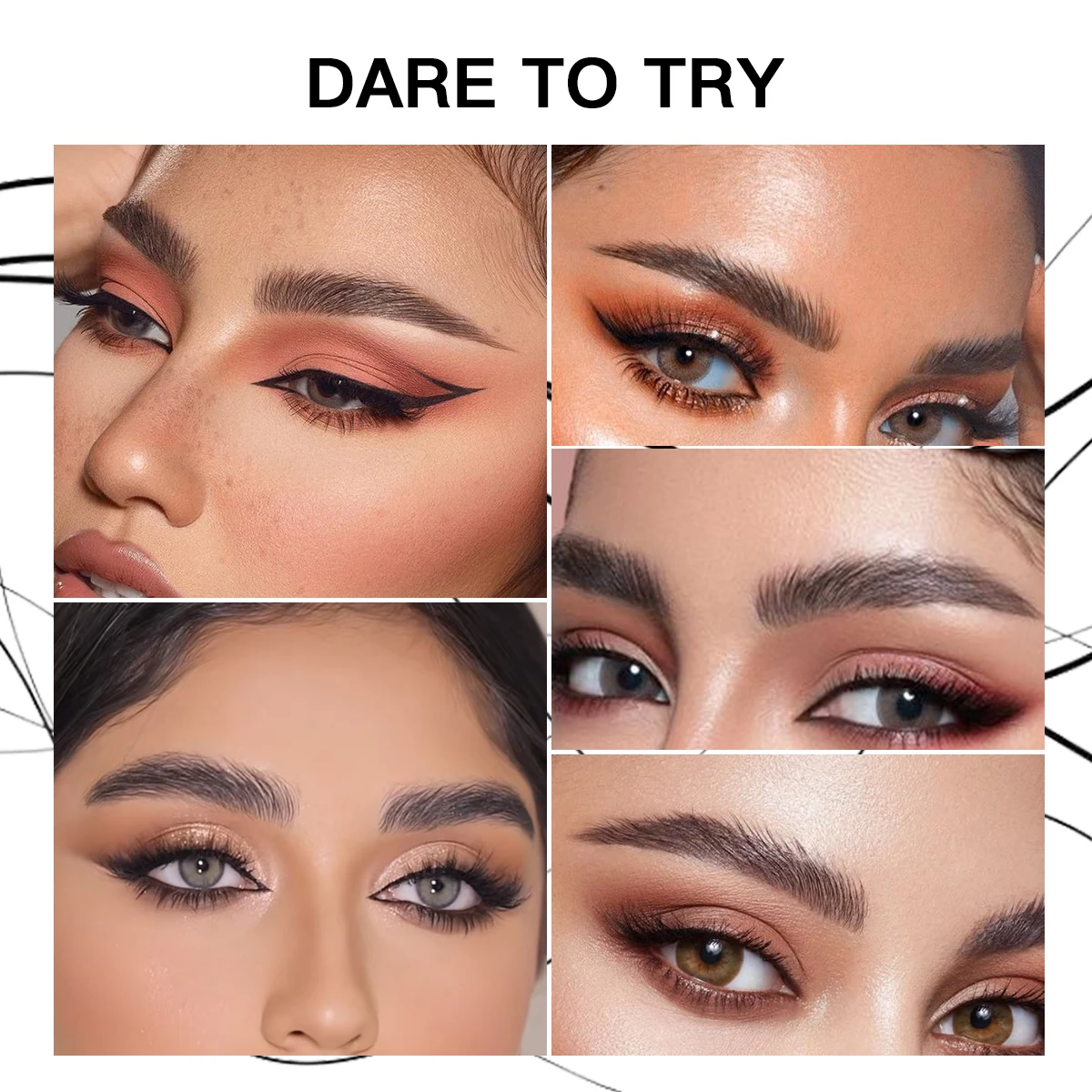 Vierhoekig waterdicht micro-pigment wenkbrauwpotlood - langdurig gebruik