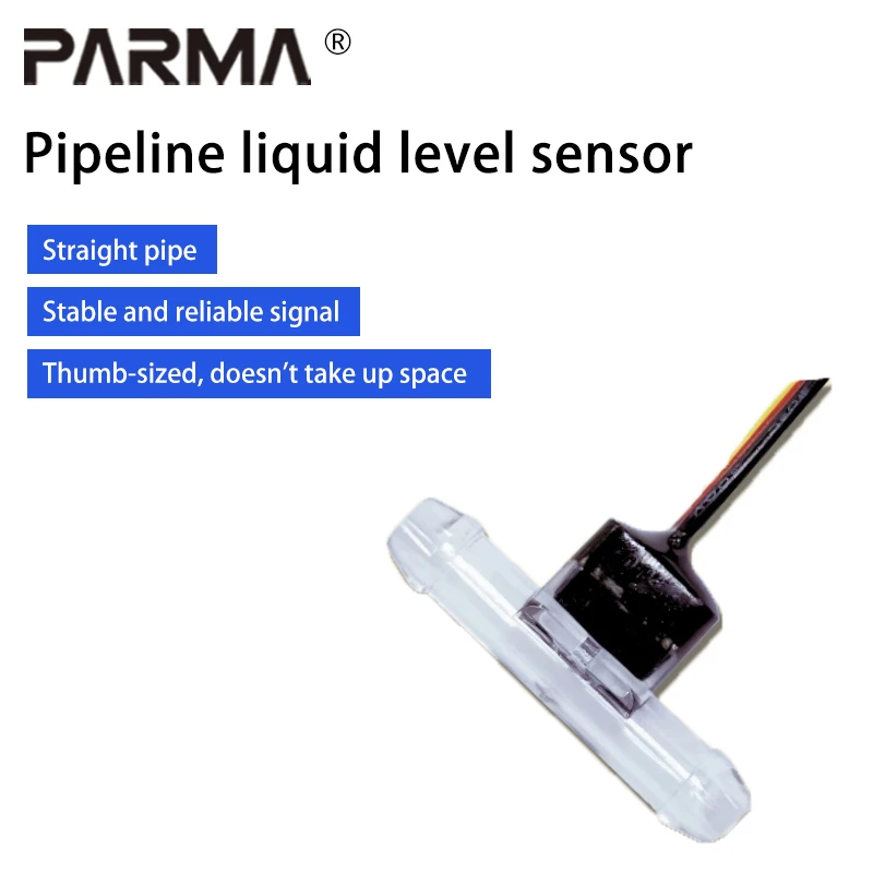 Pipeline liquid level sensor, floor cleaning machine, steam oven, low water level protection, photoelectric water flow detection