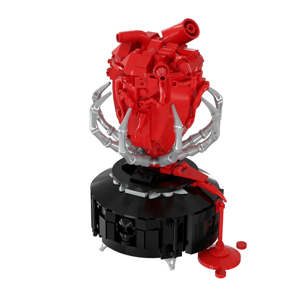 

Gobricks MOC Gothic A Beating Heart Building Blocks Model Horror Gothic Heart Potted Plant Bricks Assembly Toys Kids DIY Gifts