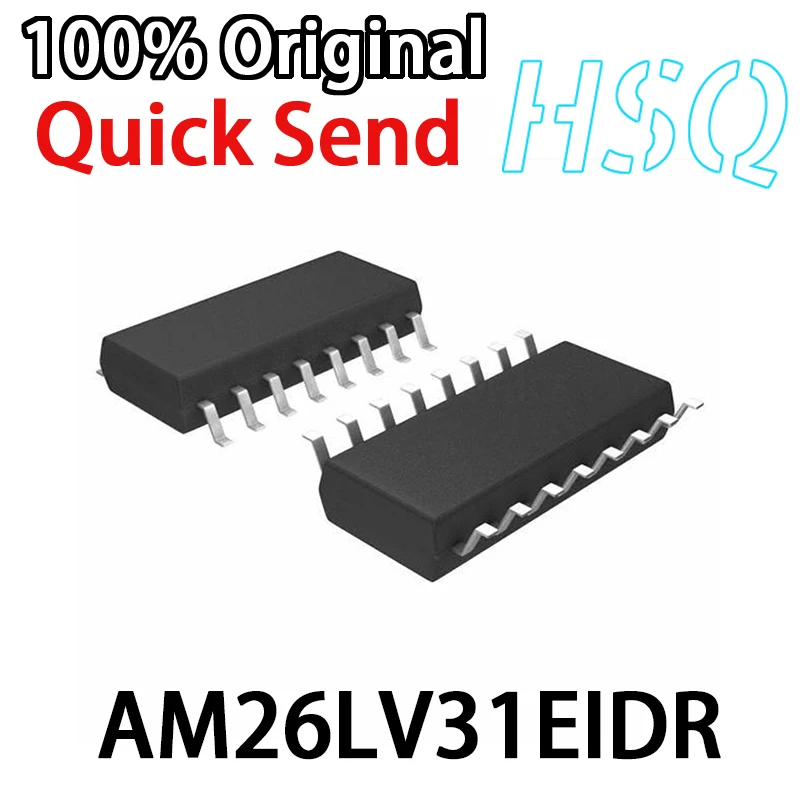 10PCS New Original AM26LV31EIDR AM26LV31EI SOIC-16 Four-way Differential Line Driver Chip