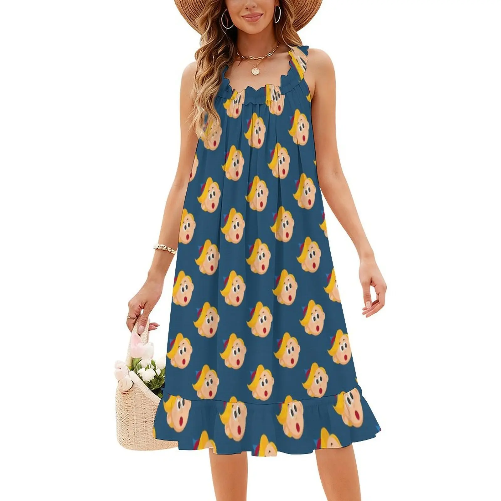 هيرمي الأزهار سموك فستان للنساء الربيع الصيف فستان كاجوال للحزب بدويايزر البيرة البيرة مضحك شرب الملابس النسائية #4