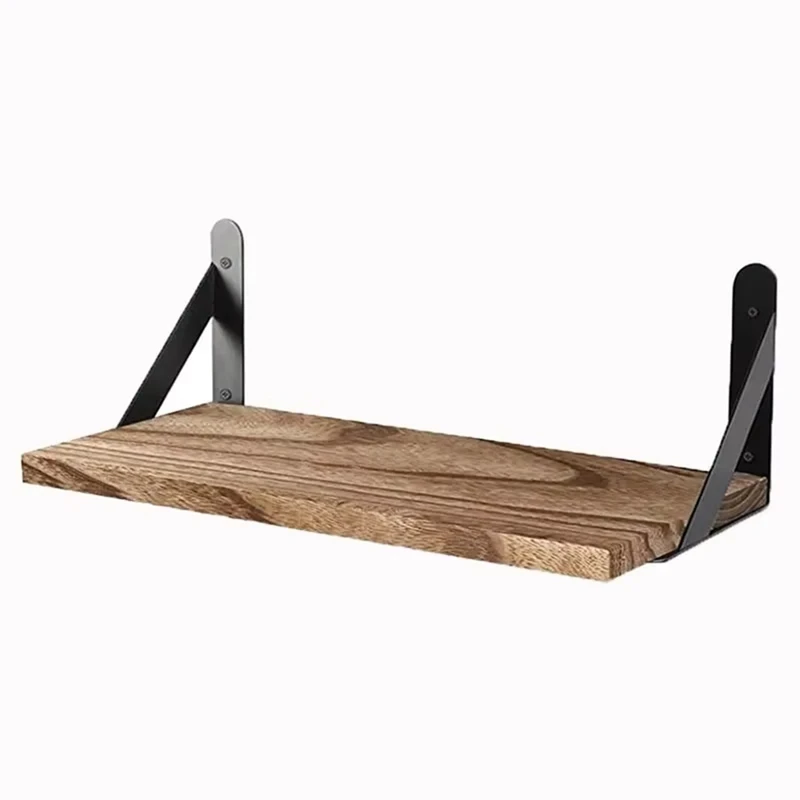 Elegant Wooden Wall-Mounted Storage Shelf for Bathroom, Bedroom, and Living Room Retail