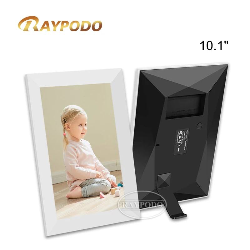 RAYPODO 10 inch digital photo frame (Touch) desktop digital picture frame digital picture frame can upload remotely