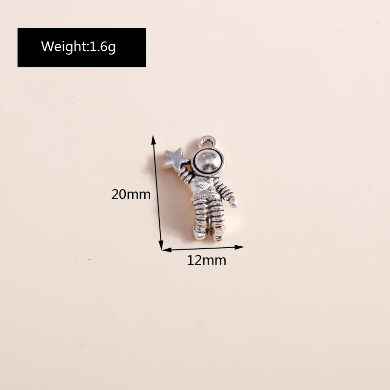 Leslie 20 Stück antiksilberfarbene griechische Sonnenanhänger zur Herstellung von Halsketten, Armbändern, Legierungsanhängern, handgefertigten Schmuckzubehörteilen – Detail 11