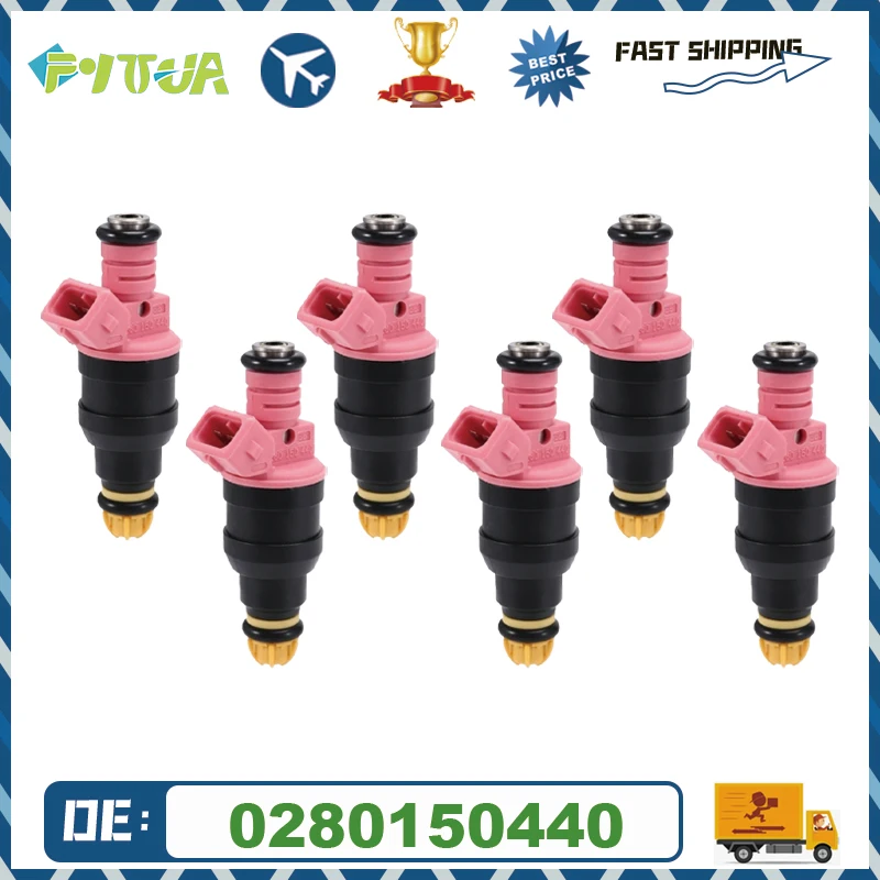 

6pcs Fuel injector 0280150440 For BMW 328I 328IS 528I M3 Z3 2.8 3.2 L6 96-00 Car Engine Nozzle Fuel Valve