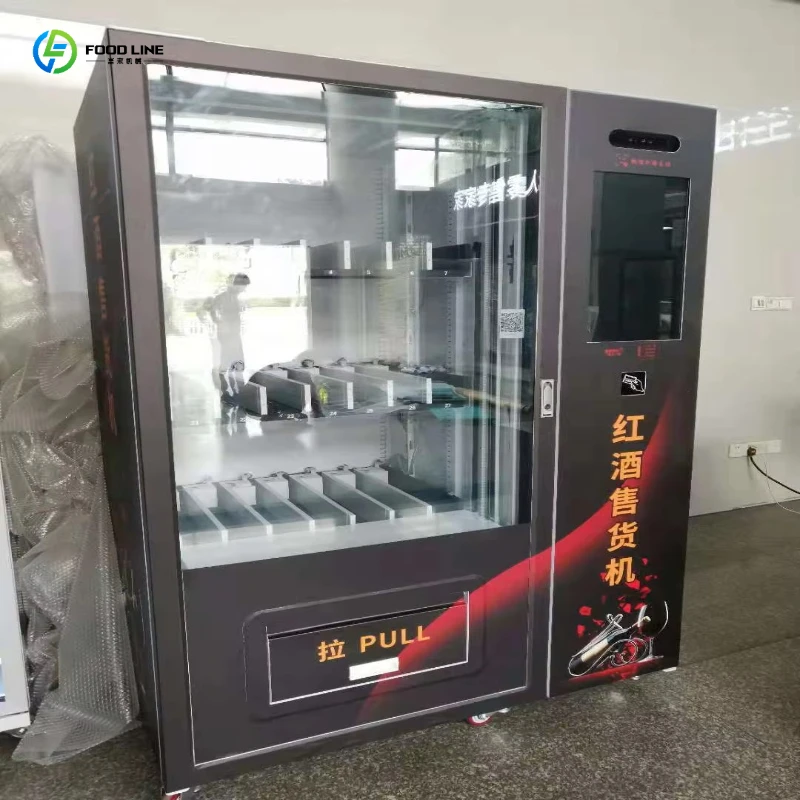2026 New Vending Machine Refrigerated Touch Screen Elevator for Soda Beer Wine Bar Counter Customized