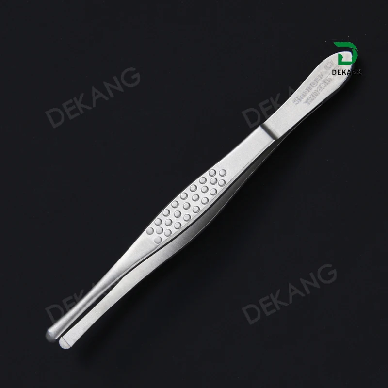 คีมตัดขนตาหัวกลมตรงสแตนเลสสำหรับการถอดขนตาและกรรไกรตัดแต่งทรงคิ้ว