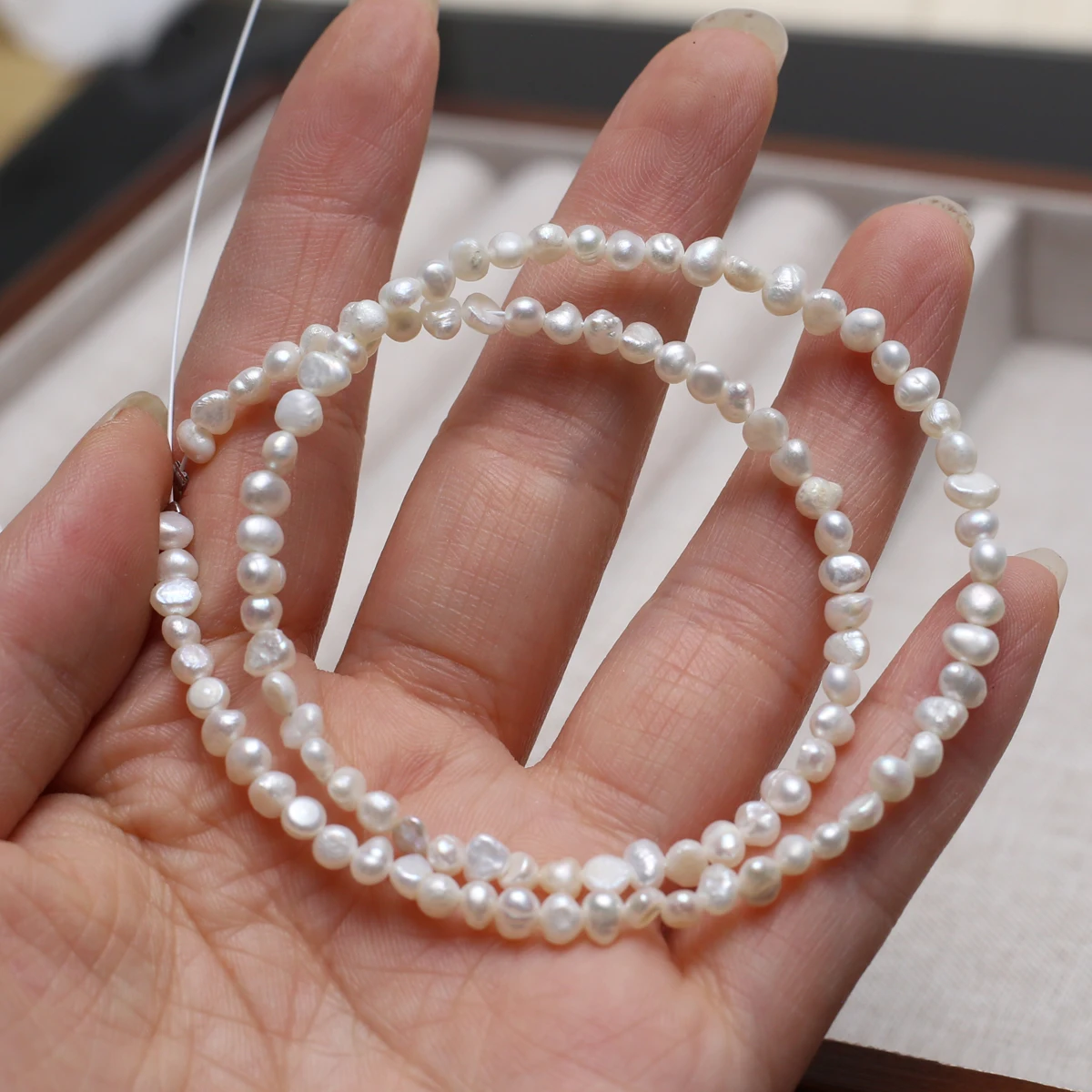 

4-5mm Irregularly Shaped Natural Freshwater Pearl Semi-Finished Beads for Jewelry Making DIY Women Necklace Bracelet Accessories