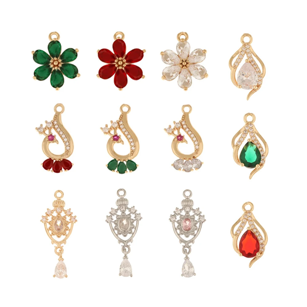 

Cordial Design 50Pcs Jewelry Findings & Components/Hand Made/DIY Crystal Charms/Copper Accessories/CZ Pendant For Necklace