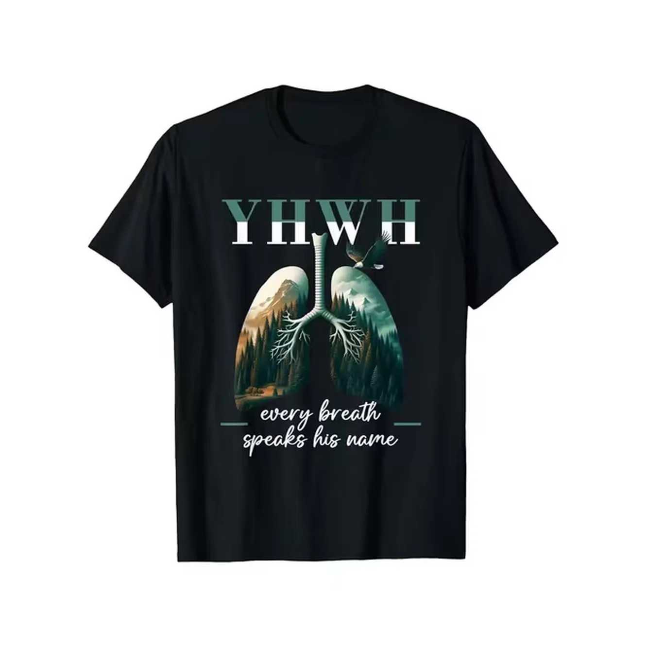 item picture mens cotton name t shirt inspirational breath speaks his name design with lungs graphic black casual short sleeve tee for able clothing inspirational print stretchable fabric