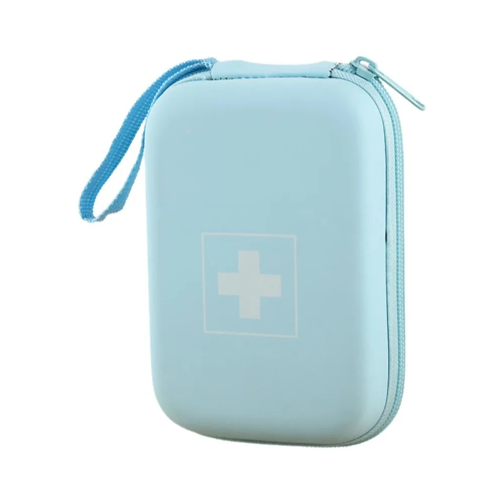 Portable Large Capacity Travel Storage Bag PU Lightweight Pill Organizer Bag Divided Interior Waterproof Travel Medication Bag