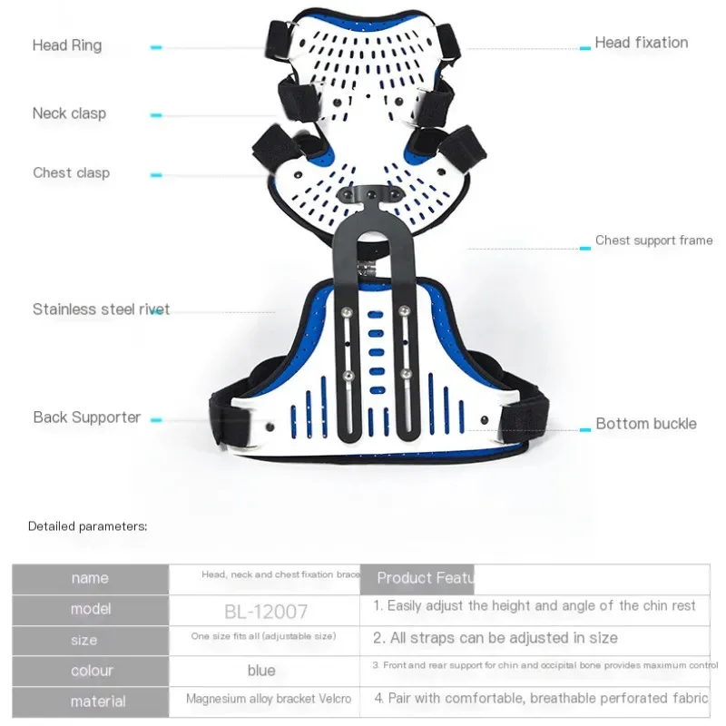 مكافحة الحدباء الرأس والرقبة الصدر دعم الرقبة الثابتة، الرياضة قابل للتعديل العمود الفقري الصدري قوس إعادة التأهيل واقية