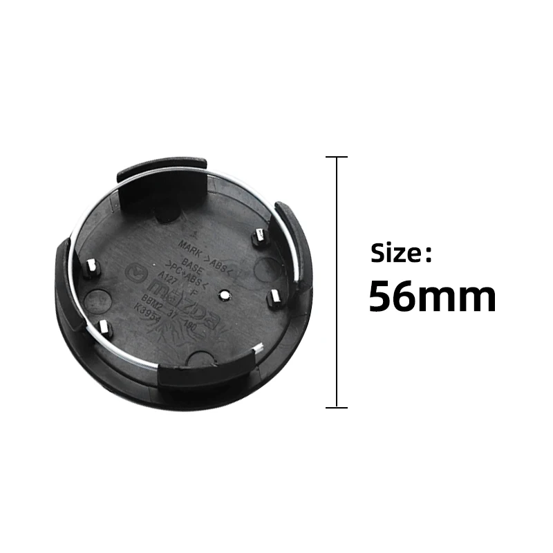 4pcs 56mm Wheel Center Cap Logo Hub Cover Badge Emblem For Mazda 6 3 CX5 2 CX7 Demio Atenza Axela MX30 CX30 CX3 CX9 MX5 RX8 RX7