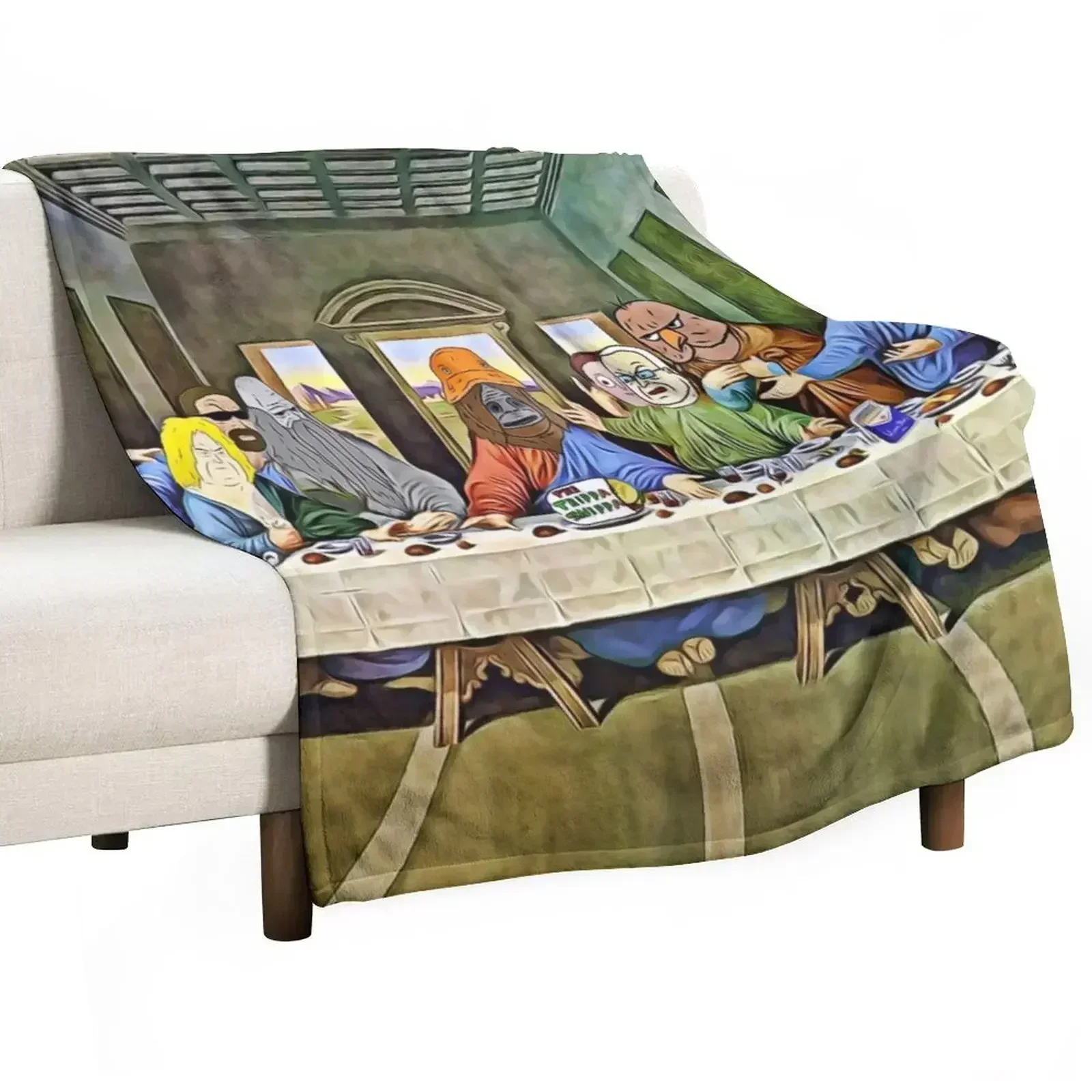 

Last Supper of Browntown Throw Blanket Stylish Warm Blanket for Living Room Bedroom