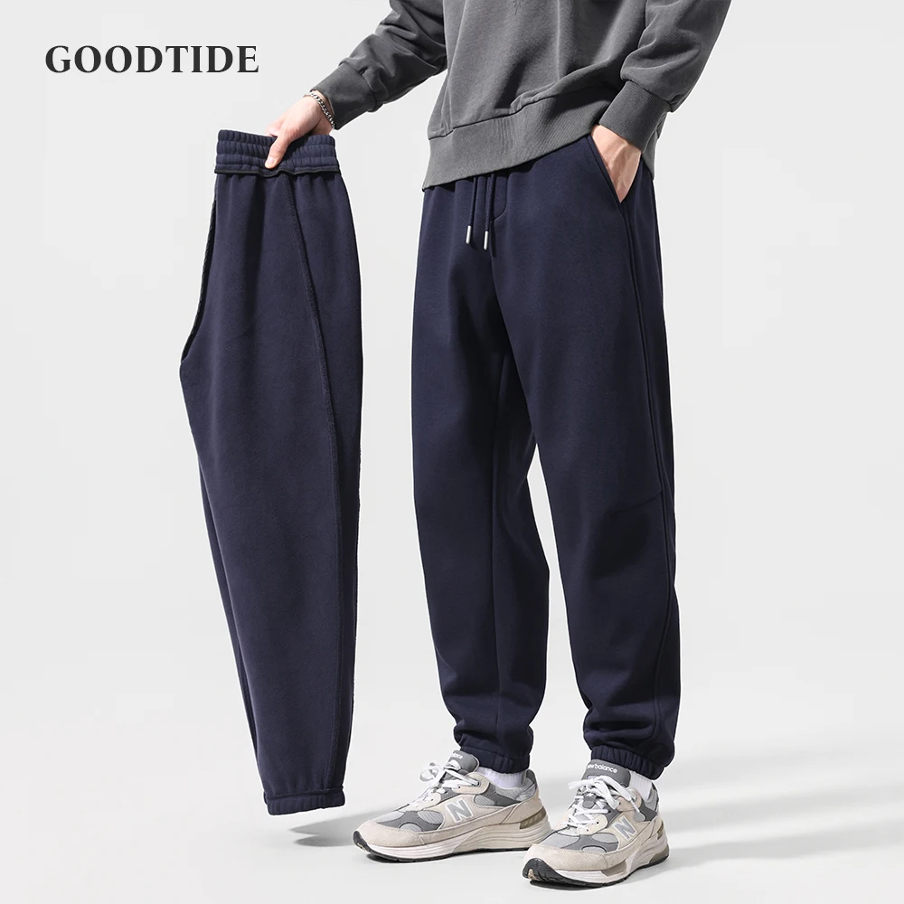 

Fashion Men's Velvet Thickened Leggings Sweatpants 2025 Winter New Elastic Waist Cold-Resistant Warm Casual Sports Pants