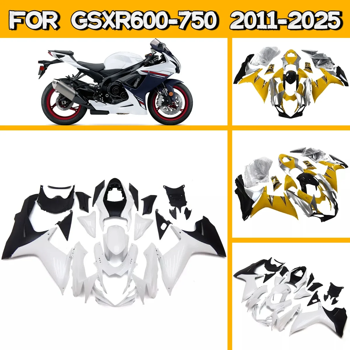 

Super Fairing Kit for 2011-2025 Suzuki GSXR600 GSXR750 Body Works Cover Fairings 11-25 GSXR 600 750 Plastic Injection