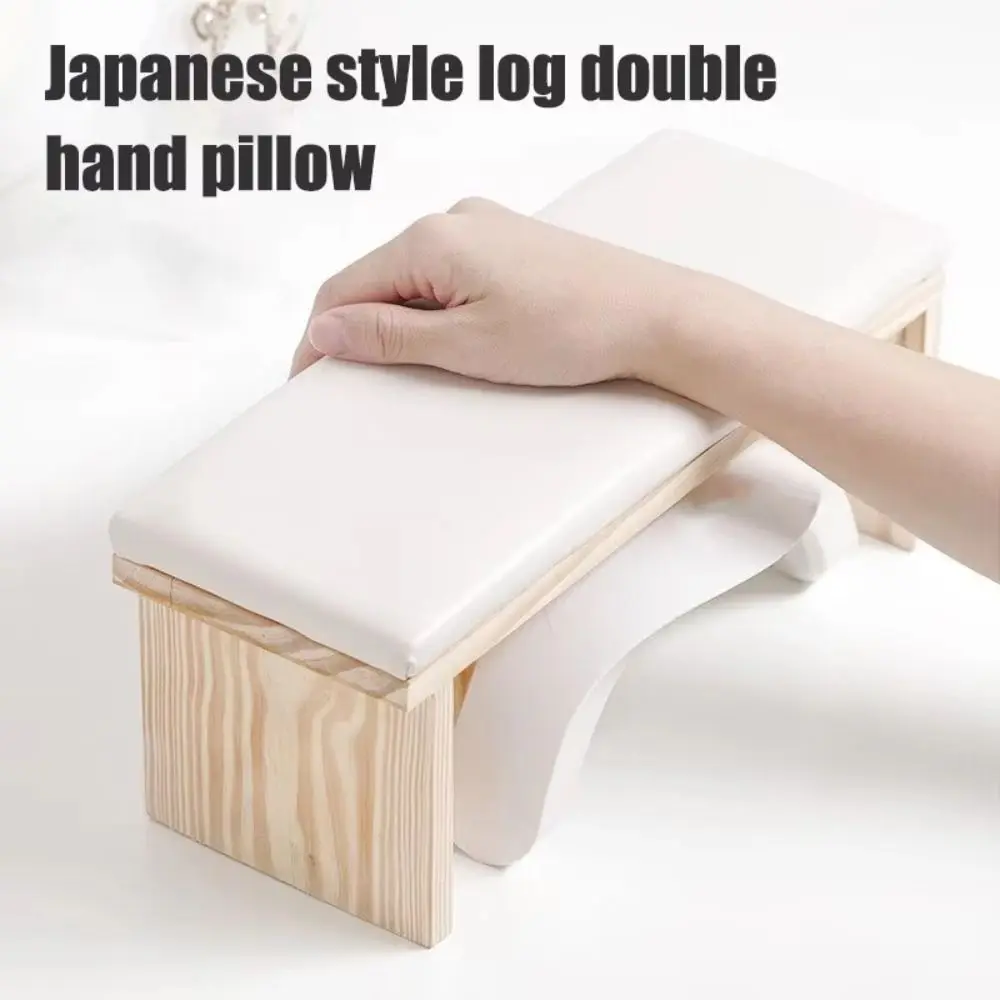 

Non-slip Manicure Hand Pillow Ergonomic Wood Stand Arm Rest Stand Waterproof Hand Support Soft Nail Pillow Nail Accessories