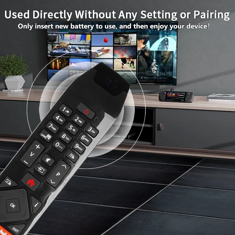 RC43141 For Hitachi Remote Control Replacement With NETFLIX YouTube Buttons, For Hitachi TV 24HB21J65U 32HB26J61U 50HB26T72UA 32