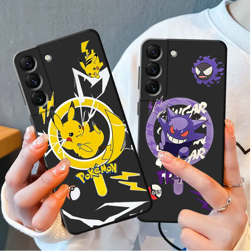 P-Pokemon G-Gengar Cover Phone Case for Samsung Galaxy S24 Ultra S21 5G S22 Plus S23 Ultra S21 FE S20 S23 FE S21 Silicone TPU