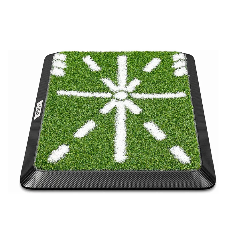 Golf batting mat, 3-in-1 multi-function rubber sole swing batting mat