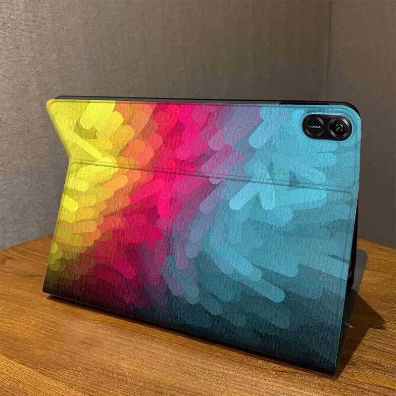 Wavy color mosaic For Honor Tab Pad MagicPad Tablet 6 7 8 9 10 13 V7 V8 X8a X9a X9 X8 GT GT2 Pro Cover Tablet Case
