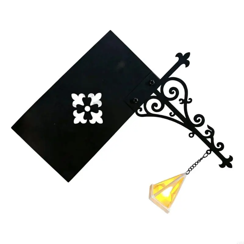 Gothic Reading Corner Decor Light with Warm Lantern Lighting, Bookshelf Insert Accent Lamp for Shelf Styling Use