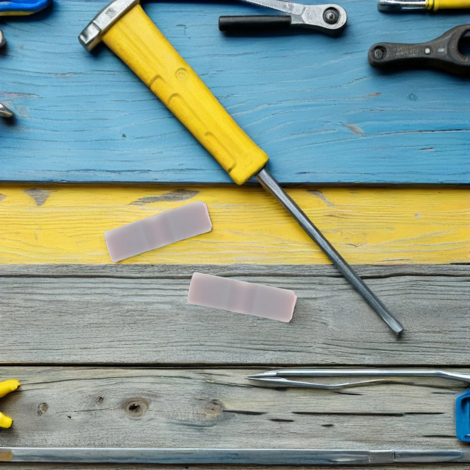 

50pcs Sliding Door Positioner Self-Adhesive Upper Guide Buffer Stopper For Wardrobe Cabinet Closet Sliding Door Hardware Track