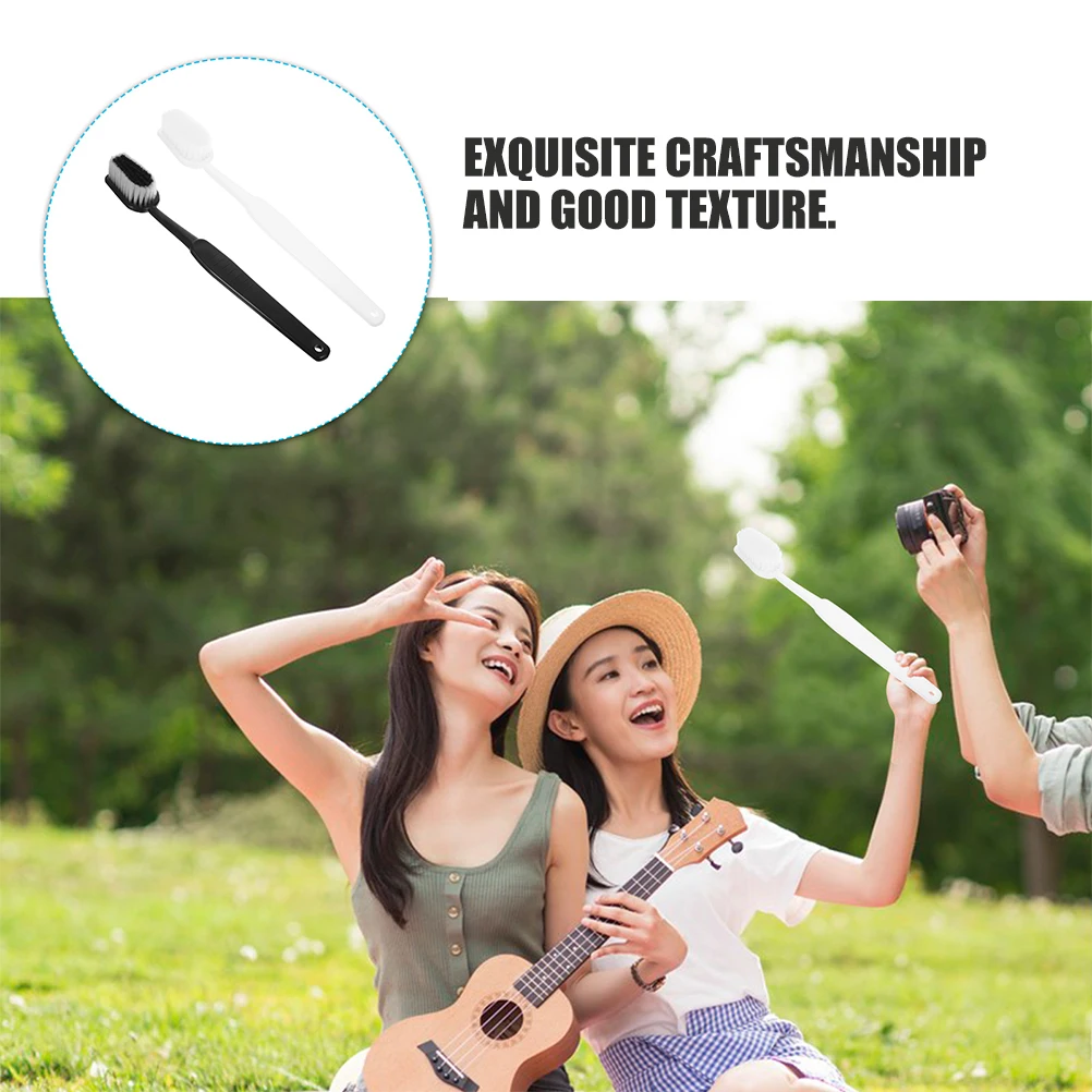 

2 Pcs Styling Toothbrush Halloween Plastic Toys Birthday Photo Booth Props Large Novelty Party Pretend Prank Decoration