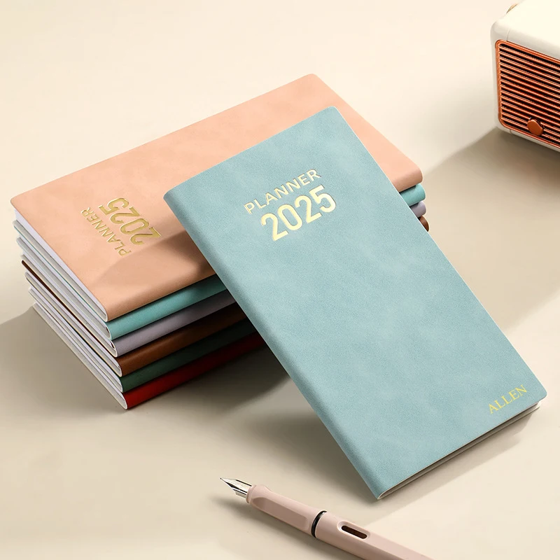 Engrave Name 2025 Schedule Book Business Daily Weekly Notebook Small Calendar Personalized Luxury Schedule Plaaner New Year Gift