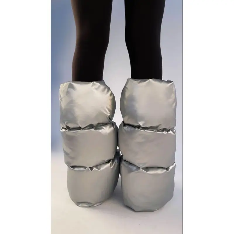 

American winter thick cotton sock cover, sweet girl filled cotton drawstring anti slip leg protection cover, windproof and cold