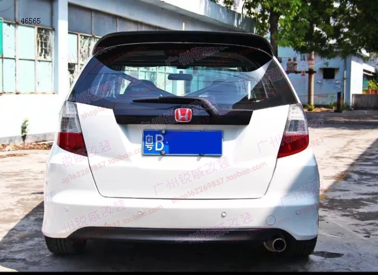 مناسبة لهوندا 09 | 10 | 11 | 12 Fit SPOON Tail/Fit GE6 GE8 ملعقة من ألياف الكربون الذيل العلوي الجناح 2025 #4