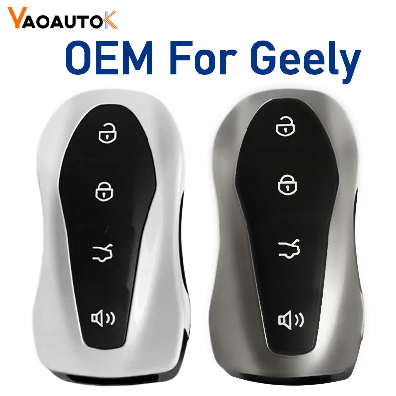 Smart Remote Key New OEM Original For Geely Atlas Tugella Azkarra Coolray Boyue Pro Proton Xingyue L 433Mhz 4A Chip Car Keyless