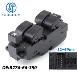 SORGHUM Power Window Switch B27A-66-350 B27A66350 RHD 15Pin For MAZDA FAMILIA BJ 1998 1999 2000 2001 2002 2003 FST-MA-1055B