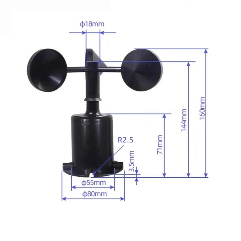 Tower Crane Anemometer 0-30m/s Wind Speed Meter with Waterproof Sensor, Construction Site Wind Alarm