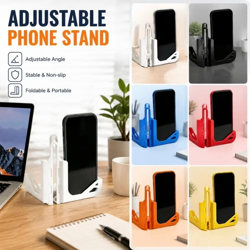 Wall Mount Tennis Phone Holder Foldable Adjustable Angle Clip Bracket For Court Video Recording Training Action Sports New Art