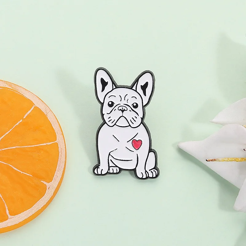 لطيف الكلاب المينا دبوس الكرتون بروش الصنوبر التلبيب دبابيس شارة الإبداعية على ظهره الملابس والاكسسوارات مجوهرات بأشكال حيوانات الهدايا #3