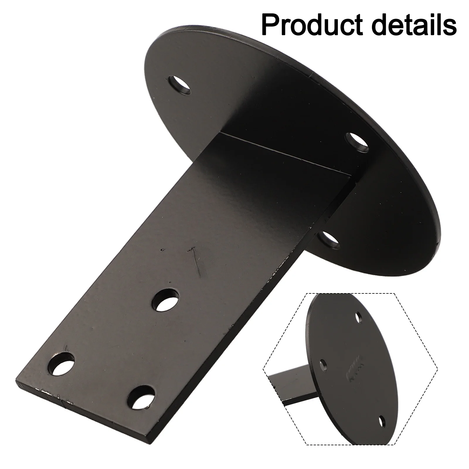For Dance Studios For Gardens Handrail Brackets Garden Use Home Use Support Bracket Black Finish Easy Installation