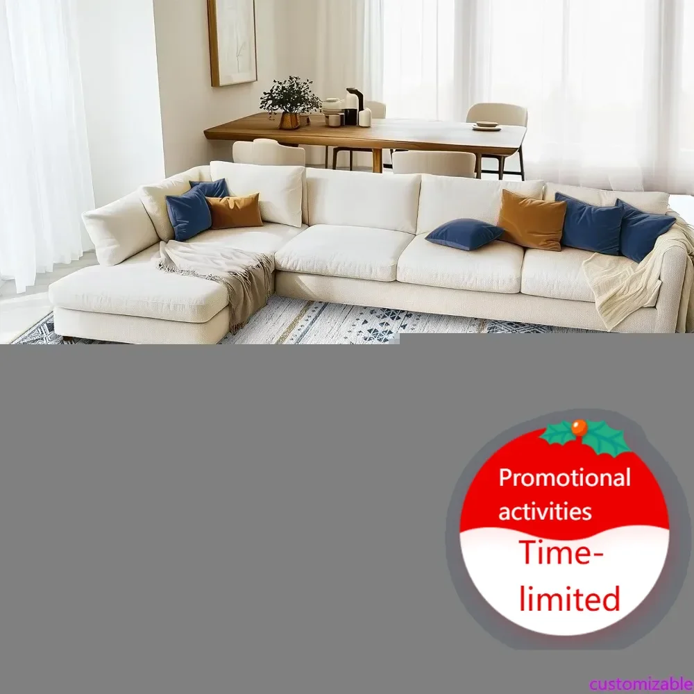 

Customizable 8x10 Area Rugs for Living Room Washable Moroccan Farmhouse Neutral Geometric Low Pile Non-Slip Soft Print Pattern R