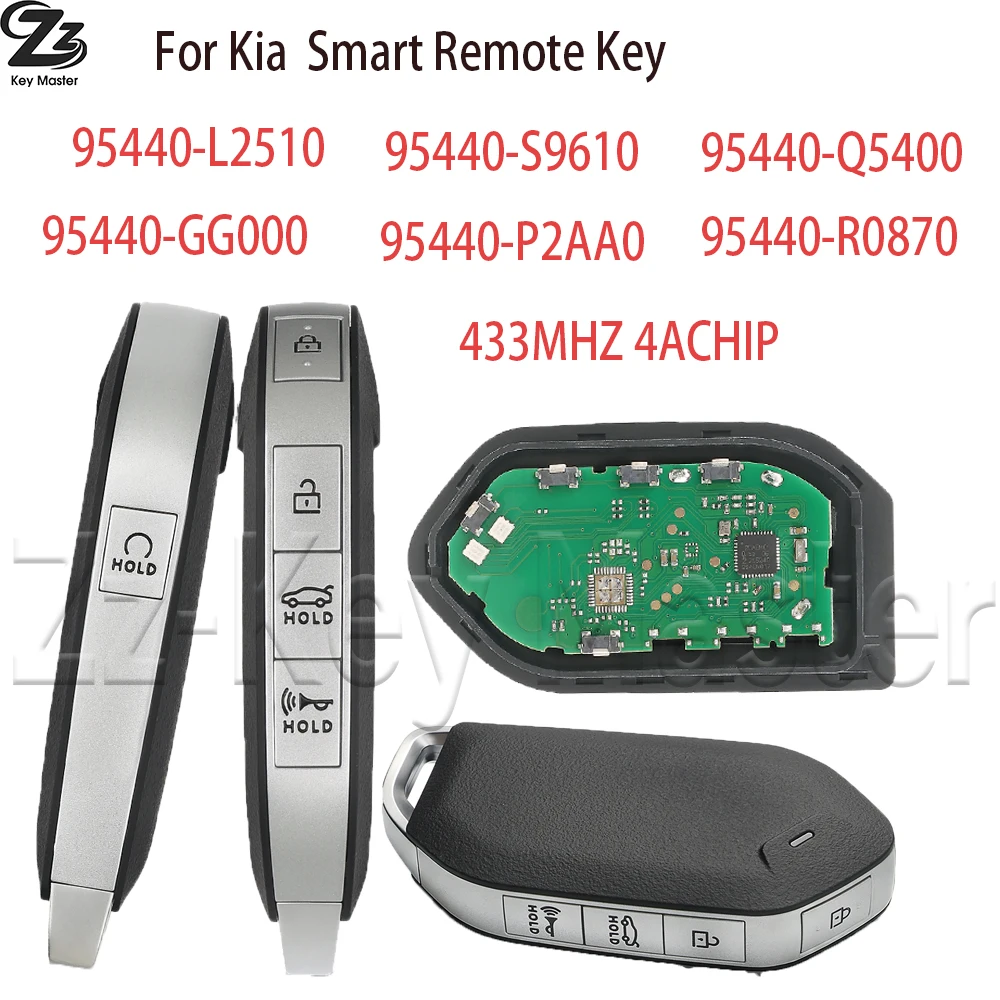

Умный дистанционный ключ Zz 95440-L2510/S9610 95440-Q5400/GG000 95440-P2AA0/R0870 для Kia Carnival K4 K5 Sorento 2024 2025+ 433 МГц ID46