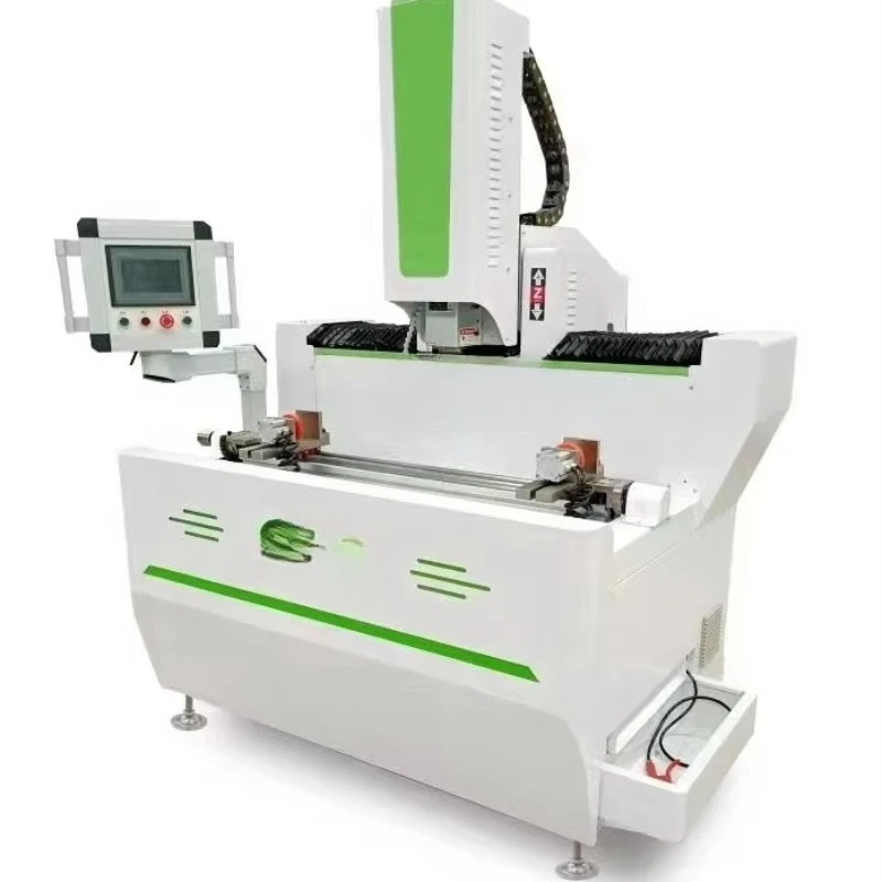 3/4 محور التحكم العددي الألومنيوم الشخصي نافذة الباب ستارة جدار طحن آلة الحفر مركز