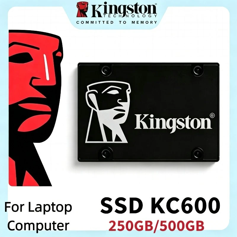

Kingston KC600 SSD 2.5" SATA 3.0 Solid State Drive internal Hard Drive 256GB 512GB 1TB 3D TLC for Laptop and Desktop Computer