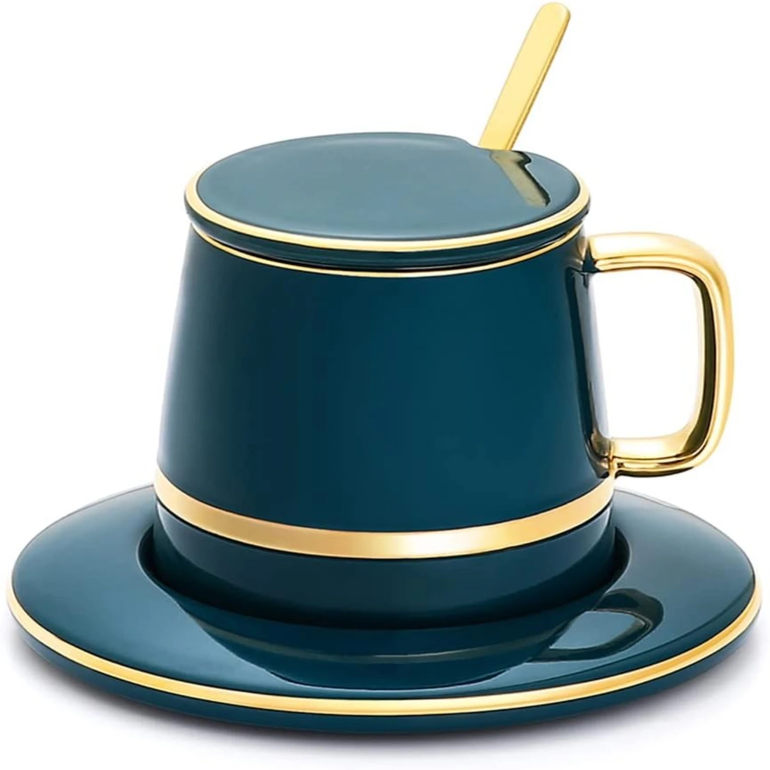 is Elegant Ceramic Tea Cup Set in Color A, boasting a generous Ounce capacity and a mesmerizing design. Elevate your tea-drinkin