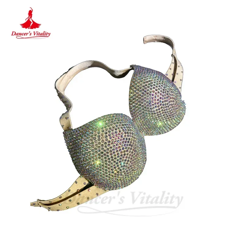 Belly Dance Costume Bra for Women Customsized Senior AB Stones Performance Costume Costume Adult Child Belly Dance Bra