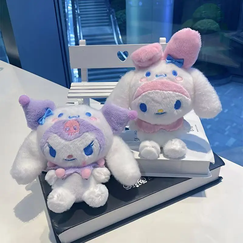 新しいスタイルサンリオハローキティシナモロールクロミぬいぐるみおもちゃバックパックペンダントキーホルダー親友女の子誕生日クリスマスギフト