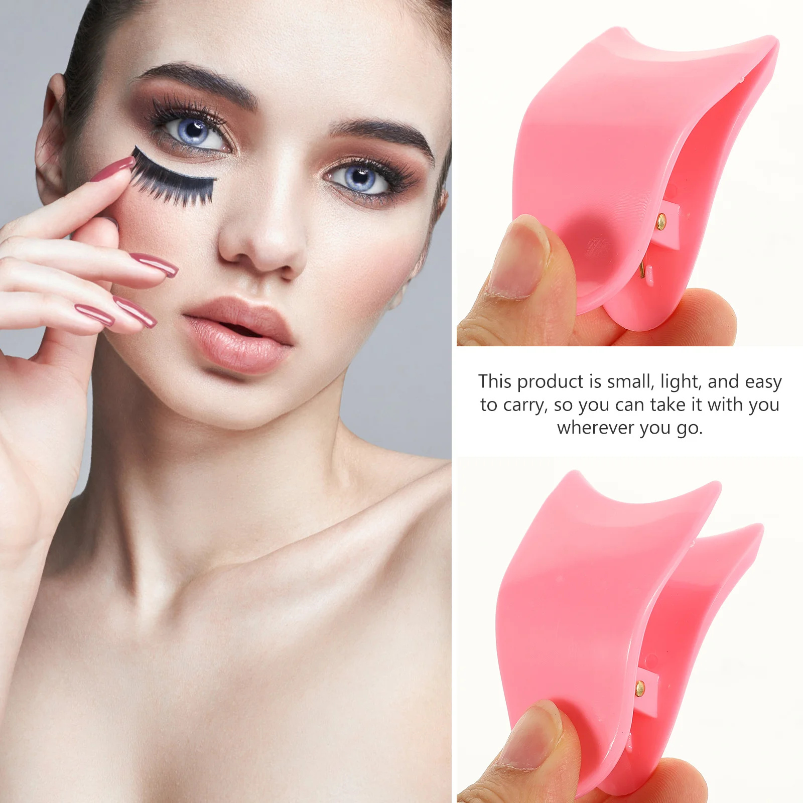 4 قطع من أدوات تطبيق الرموش الصناعية، مشبك لوضع الرموش الصناعية بدقة، إكسسوارات مكياج مريحة